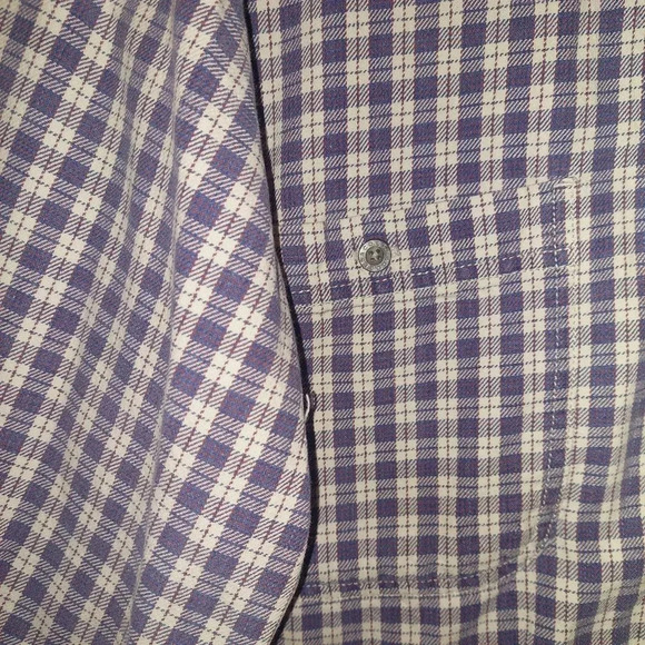 Levi’s Button Shirt Plaid White & Blue  Sz Medium 90’s Vtg - Picture 7 of 10